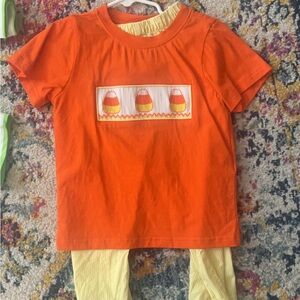 4t EUC fall outfit busy bee smocks